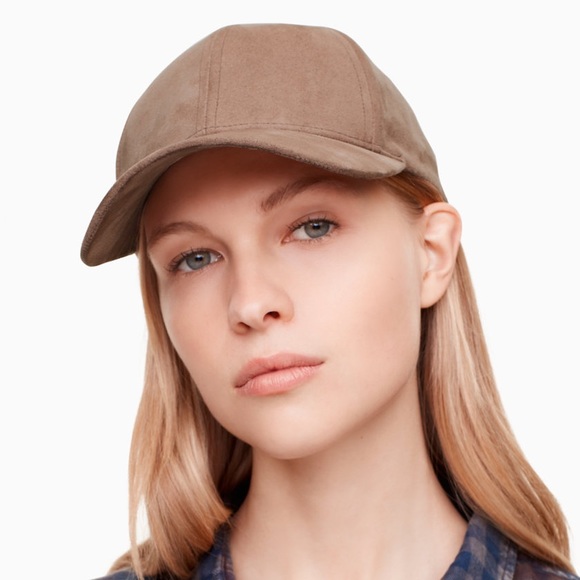 taupe leather hat